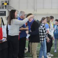 Winners receiving their medals